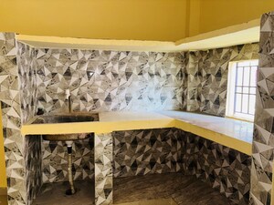 Kitchen in 1 RK Independent House at Galaxy Apartments Sector 49, Sector 49 – for Rent