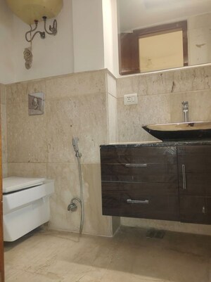 Bathroom in 3 BHK Builder Floor at Sarvodaya Enclave – for Rent