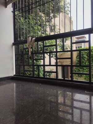 Balcony in 3 BHK Builder Floor at Sarvodaya Enclave – for Rent