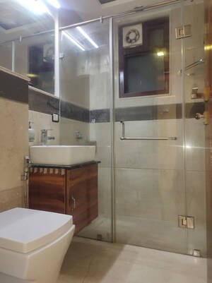 Bathroom in 3 BHK Builder Floor at Sarvodaya Enclave – for Rent
