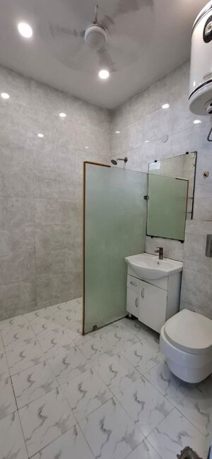 Bathroom in 3 BHK Builder Floor at Defence Colony – for Rent