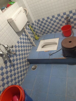 Bathroom in 3 BHK Apartment at Pethkar Samrajya, Kothrud – for Rent