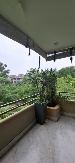 Balcony in 4 BHK Builder Floor at Defence Colony – for Rent