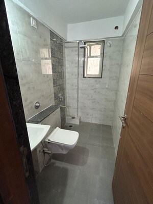 Bathroom in 2 BHK Apartment at Shivam 19 Grand West, Thergaon – for Rent