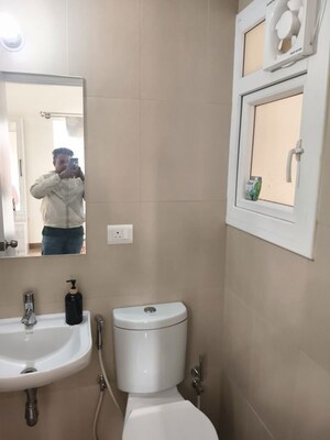 Bathroom in 3 BHK Apartment at Brigade El Dorado, Bagaluru – for Rent