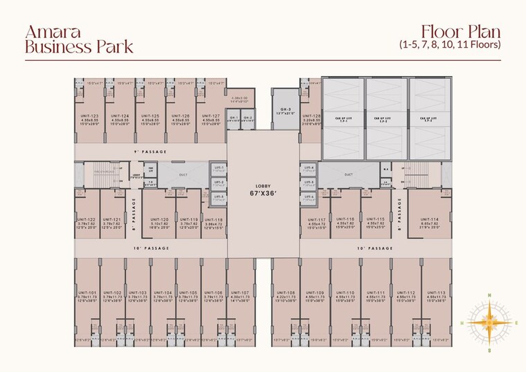Floor Plan, amara-business-park Commercial Warehouse 837 Sq.Ft. In Ghansoli Navi Mumbai 10584123