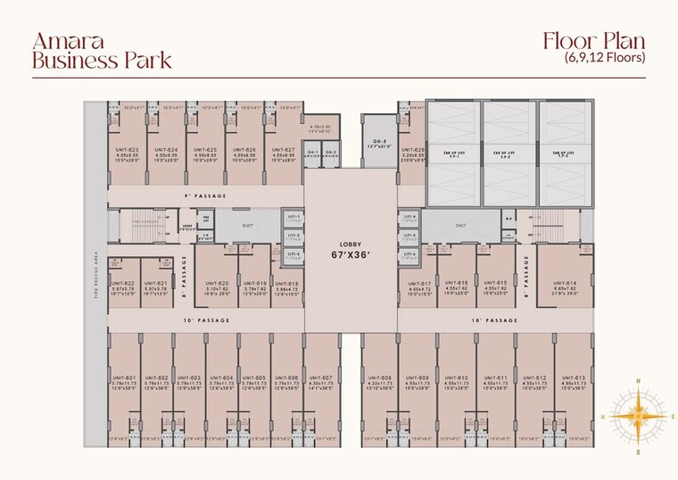Floor Plan, amara-business-park Commercial Warehouse 837 Sq.Ft. In Ghansoli Navi Mumbai 10584123