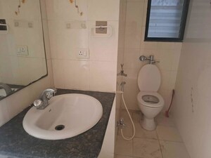 Bathroom in 3 BHK Apartment at Gera Emerald City, Kharadi – for Rent