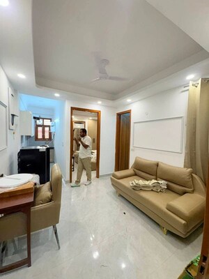Living Room in 1 BHK Apartment at Freedom Fighters Enclave – for Rent