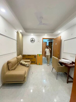 Living Room in 1 BHK Apartment at Freedom Fighters Enclave – for Rent