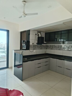 Kitchen in 4 BHK Apartment at Paranjape Broadway, Wakad – for Rent