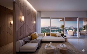 Living Room in 5 BHK Penthouse at Raamah Ellemento, Sevasi – for Sale