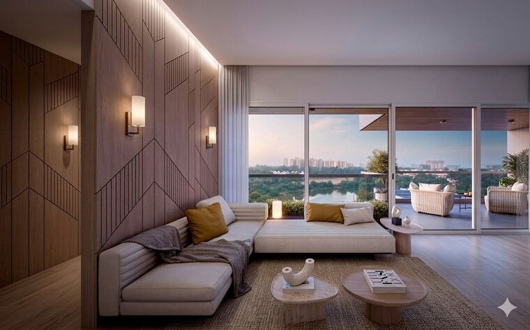 Living Room, raamah-ellemento 5 Bedroom 5015 Sq.Ft. Penthouse In Sevasi Vadodara 10578831