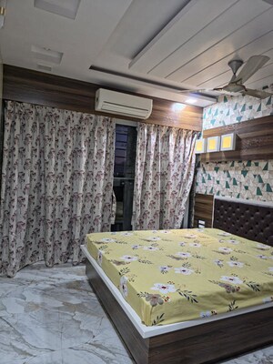 Bedroom in 3 BHK Apartment at NG Grand Plaza, Ghansoli – for Rent