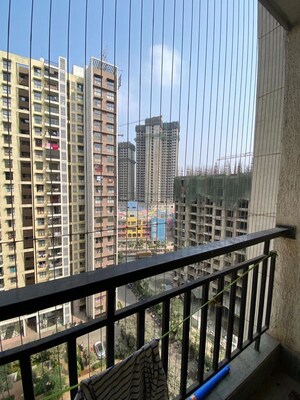 Balcony in 1 BHK Apartment at Runwal Gardens, Dombivli East – for Rent