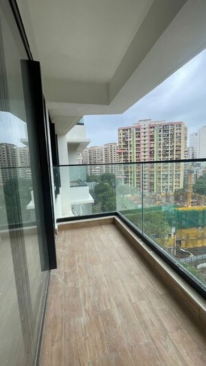 Balcony in 3 BHK Apartment at Kalpataru Magnus, Bandra East – for Rent
