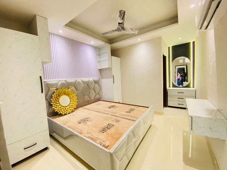 Bedroom, aura-homes 1 Bedroom 1000 Sq.Ft. Apartment In Patiala Road Zirakpur 10584856