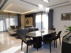 Dining area in 5 BHK Penthouse at Vasant Vihar – for Rent