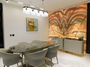 Dining area in 5 BHK Penthouse at Vasant Vihar – for Rent