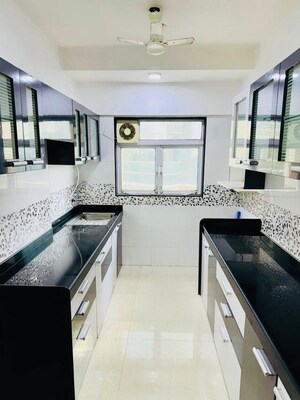 Kitchen in 2 BHK Apartment at Sethia Grandeur, Bandra East – for Rent