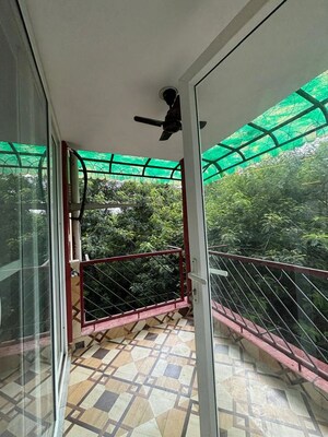 Balcony in 3 BHK Apartment at Sector 4 Dwarka – for Rent