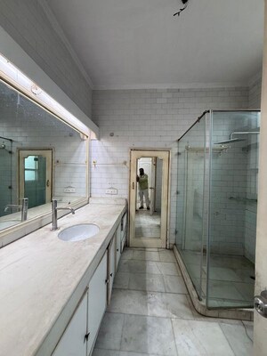 Bathroom in 3 BHK Builder Floor at New Friends Colony – for Rent