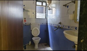 Bathroom in 2 BHK Apartment at J P Residency, Malad West – for Rent