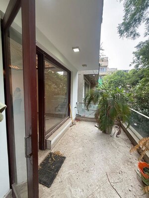 Balcony in 3 BHK Builder Floor at Defence Colony – for Rent