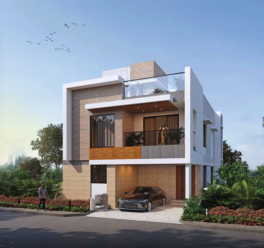 4 BHK + Servant Room 4500 Sq.Ft. Villa in Glentree Serenity