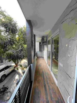 Balcony in 3 BHK Builder Floor at Sushant Lok I – for Rent