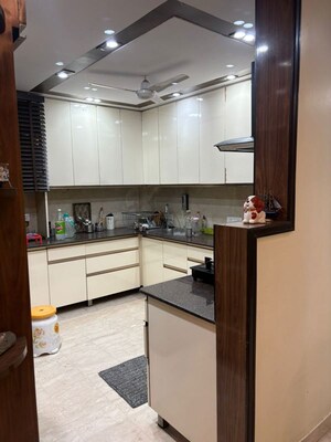 Kitchen in 3 BHK Builder Floor at Hemkunt Colony – for Rent