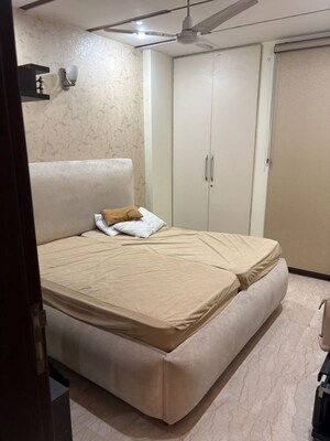 Bedroom in 3 BHK Builder Floor at Hemkunt Colony – for Rent