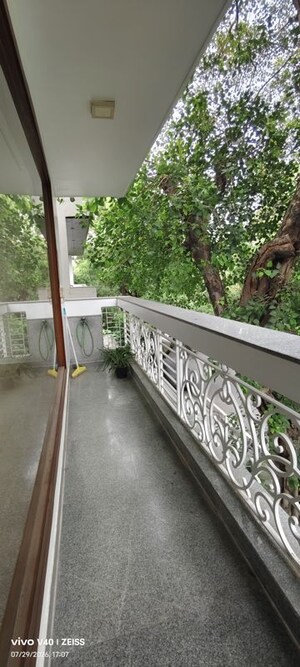 Balcony in 4 BHK Builder Floor at Defence Colony – for Rent