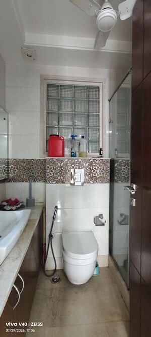 Bathroom in 4 BHK Builder Floor at Defence Colony – for Rent