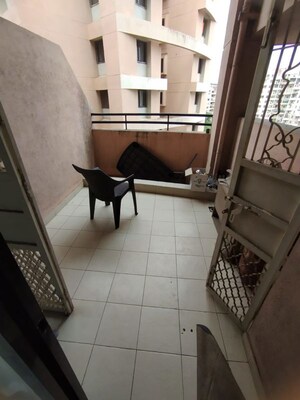 Balcony in 3 BHK Apartment at Kumar Shantiniketan Phase 1, Pashan – for Rent