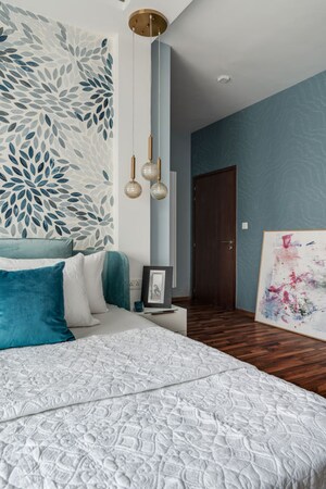 Bedroom in 3.5 BHK Apartment at LnT Raintree Boulevard, Hebbal – for Rent
