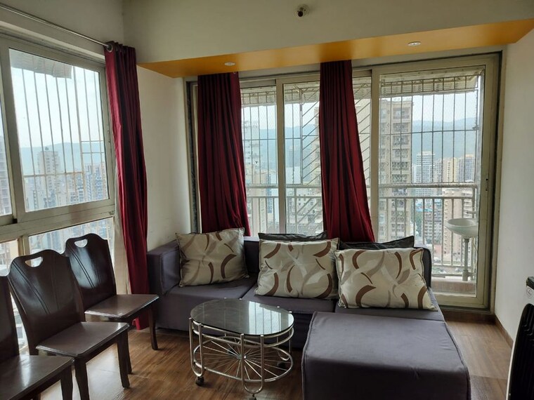 Living Room, oval-apartments 3.5 Bedroom 1600 Sq.Ft. Apartment In Kharghar Navi Mumbai 10585386