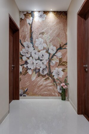 Bathroom in 4 BHK Apartment at LnT Raintree Boulevard, Hebbal – for Rent