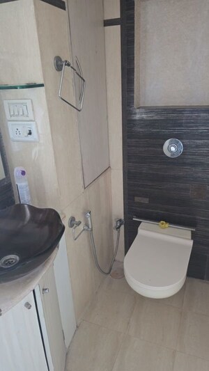 Bathroom in 3 BHK Apartment at Royal Manor, Bandra West – for Rent