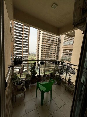 Balcony in 3 BHK Apartment at Gaur Sportswood, Sector 79 – for Rent