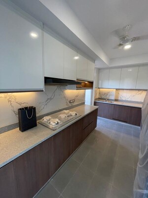 Kitchen in 3 BHK Apartment at Ambience Creacions, Sector 22 – for Sale
