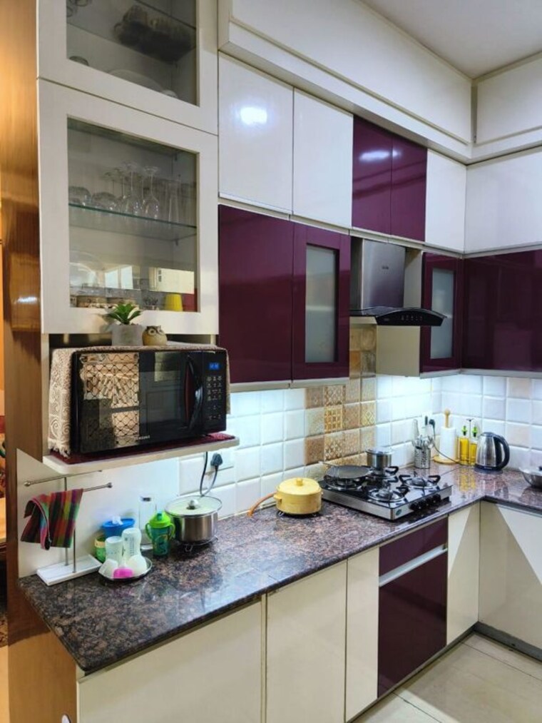 Kitchen, gaur-sportswood 3 Bedroom 1850 Sq.Ft. Apartment In Sector 79 Noida 10585422