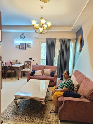 Living Room in 3 BHK Apartment at Gaur Sportswood, Sector 79 – for Rent