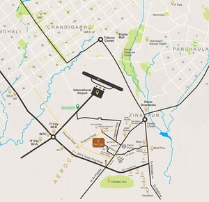 3 BHK Apartment – Map Location View at Pavitra Luxury Residences, Patiala Road - for Sale