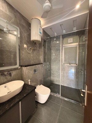 Bathroom in 3 BHK Builder Floor at Unitech South City II, Sector 50 – for Rent