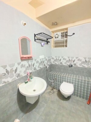 Bathroom in 3 BHK Apartment at Emmanuel Heights, Hosa Road – for Rent