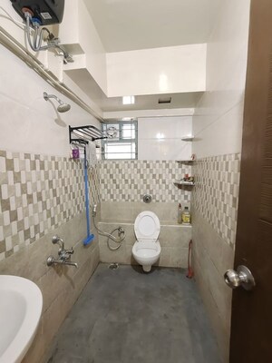 Bathroom in 3 BHK Apartment at Emmanuel Heights, Hosa Road – for Rent
