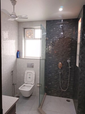 Bathroom in 3 BHK Builder Floor at Greater Kailash I – for Rent