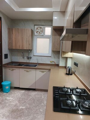 Kitchen in 3 BHK Builder Floor at Greater Kailash I – for Rent