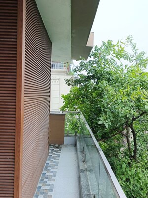 Balcony in 3 BHK Builder Floor at Greater Kailash I – for Rent